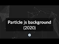POLYGON PARTICLE JS 2020 JAVASCRIPT ANIMATION
