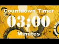 3 Minute Timer Yellow Background
