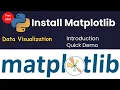 Install matplotlib in Python Data Analysis Data Science Data Visualization