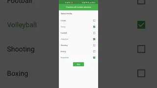 Checkbox with Multiple Selections