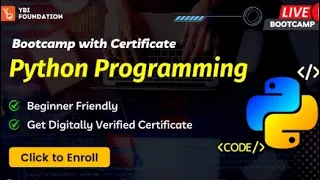 Bootcamp with Certificate Python Programming Lec 3