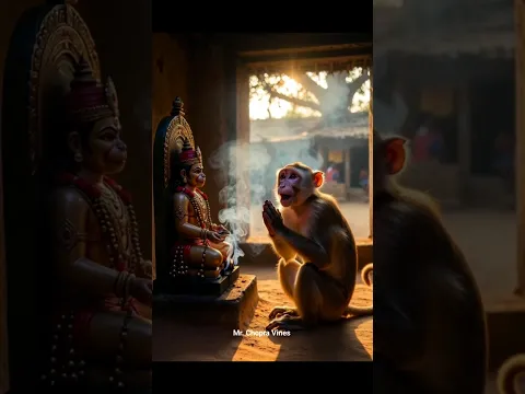बंदर ने हनुमानजी से अपनी मनोकामना कही 😂🙏 | #shorts #funny #monkey