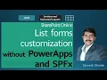 SharePoint Online - Customize List forms without PowerApps or SPFx using JSON