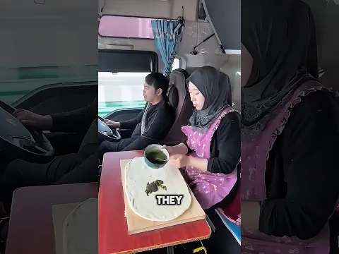 This truck driver has the sweetest wife