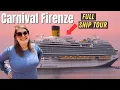 Lagu CARNIVAL FIRENZE VOLLEDIGE RONDLEIDING (Het nieuwste schip van Carnival!!)