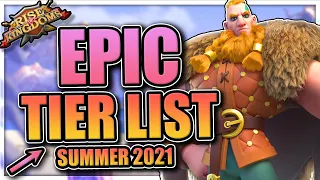 Epic Tier List for Rise of Kingdoms [Best Commander Summer 2021]