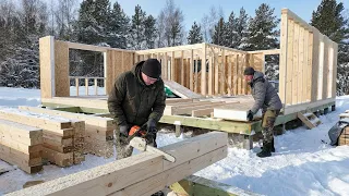 We built a cheap house in 7 days. Full construction process