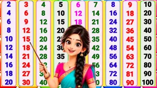 Table of 2 to 10 | पहाड़ा 2 से 10 तक | table video | 2 ka pahada | multiply table | pahada pahada