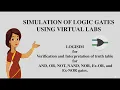 Virtual Lab - Logic Gates using Logisim