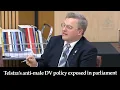 Lagu Senator Sean Bell van One Nation legt Telstra's anti-mannelijk huiselijk geweldbeleid bloot in he...