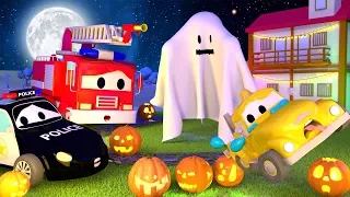  hantu menakuti bayi bayi di kota mobil halloween patroli mobil truk kartun untuk anak anak
