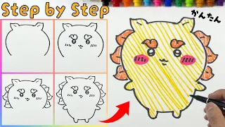 【ちいかわ】シーサーのゆっくり描き方！ステップバイステップで描きやすい！