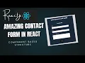 React JS Contact Form Tutorial Front-End Only Build Beautiful Forms in React