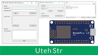 Visual Basic NET Arduino IDE NodeMCU Communication VB NET App with NodeMCU Using UDP Via WiFi