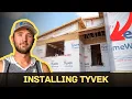 How to Install Tyvek House Wrap Full Walkthrough with Windows Doors Gables