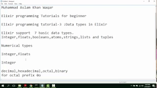 Elixir Programming Tutorial for absolute beginner Tutorial 3 - Data Types in Elixir