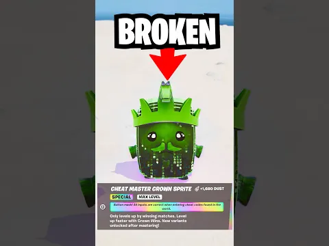 The CHEAT MASTER CROWN SPRITE is Broken 😭