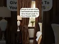 Curtain Color Combinations for 2025