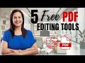 5 Free Ways to Edit a PDF in 2025 No Watermarks No Cost