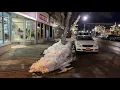 Christmas time walking tour of Main Street in Nyack Rockland County New York December 19th 2020
