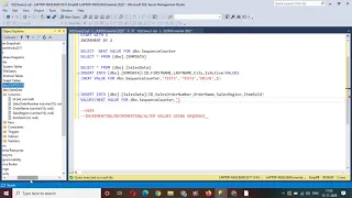 Sequence Objects in SQL SERVER