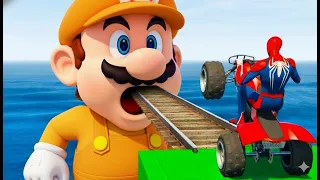 الرجل العنكبوت انقاذ باتمان Spider Man Rescue batman vs iron man vs venom funny Game GTA 5 superhero