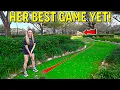 Her BEST Game at the WORLD S HARDEST Mini Golf Course