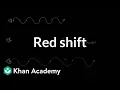 Red shift Scale of the universe Cosmology Astronomy Khan Academy