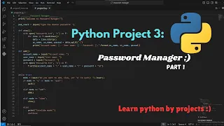 Python Project Medium Password Manager Part 1