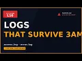 Apache Logs That Survive 3am access log error log Custom LogFormat