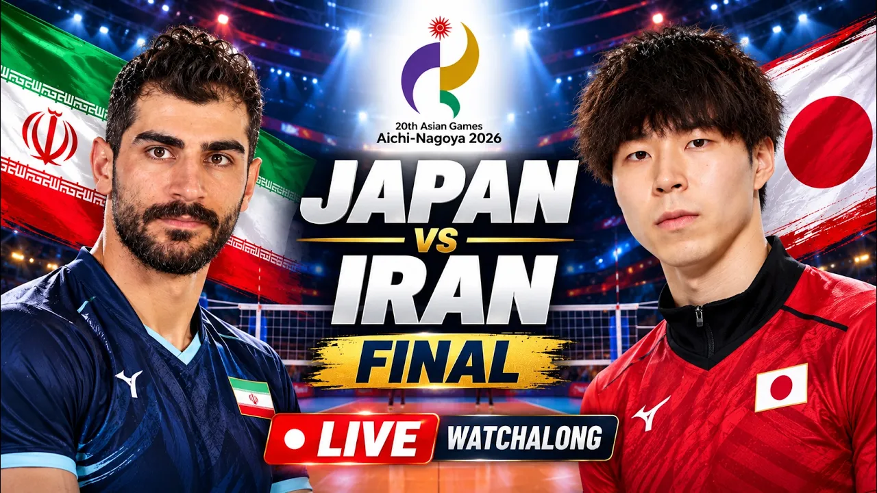 Japan vs Iran LIVE | Asian Games 2026 Final | Volleyball Watchalong