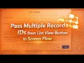 OOTB51 Pass Multiple Record IDs from List View Button to Screen Flow in Salesforce Step by Step
