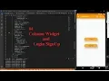 Flutter Lesson 4 widget and Login SignUp page