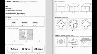Listening A2 KET 2 Test 3 Part 1 
