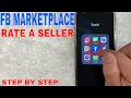 How To Rate A Seller On Facebook Marketplace