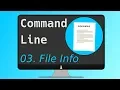 03 Get FILE INFORMATION from the Linux Command Line
