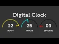 Amazing Working Digital Clock using Html CSS Javascript Simple Javascript Project