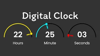 Amazing Working Digital Clock using Html CSS Javascript Simple Javascript Project