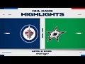 NHL Highlights Jets vs Stars - April 2 2026