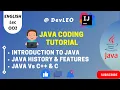 Java Introduction History Features JAVA Vs C C Tutorial in English