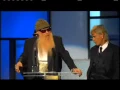 ZZ Top accepts award Rock and Roll Hall of Fame inductions 2004