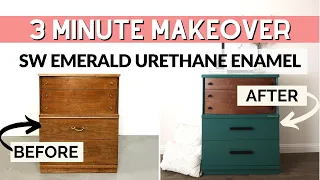 Painting Furniture With Sherwin Williams Emerald Urethane 3 Minute Makeover