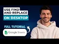 How to Use Find and Replace in Google Sheets on Desktop 2026 Full Guide