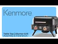 How to Assemble the Kenmore 2-Burner Tabletop Gas Grill KT-R40003 Installation