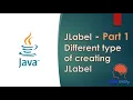 Java Swing GUI Part Different ways of JLabel Creation Component Orientation Horizontal Alignment