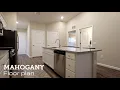 Virtual Tour of Redwood s Mahogany Floor Plan Redwood Apartment Neighborhoods