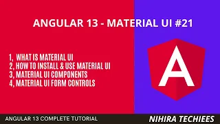 Material UI complete tutorial in Angular 13 animations in and attractive design in angular