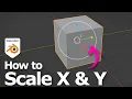 How to scale X and Y in Blender
