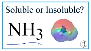 Is NH3 Ammonia Soluble or Insoluble in Water