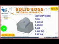 39 solid edge add body Union Subtract Intersect Split body Scale body